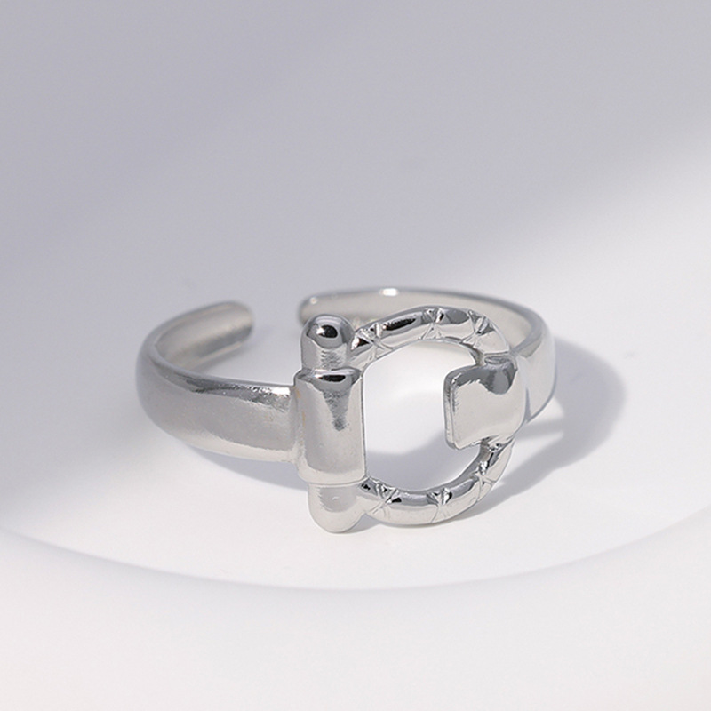 Geometric Heart Rings