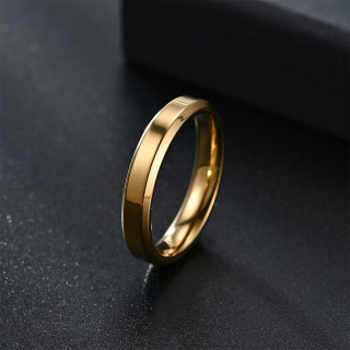 الرجال النساء الفولاذ المقاوم للصدأ التيتانيوم الدائري فارغة عادي قبة عالية مصقول الكلاسيكية الزفاف الفرقة