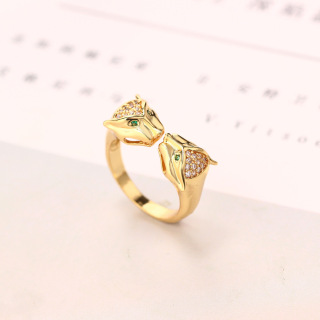 النمط الكلاسيكي 18K الذهب مطلي مجوهرات مكعب زركونيا الأحجار الكريمة خواتم الزفاف النساء