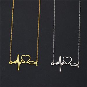 أزياء لطيف السماعة نبضات القلب الطبية ممرضة الهدايا القلب المعلقات قلادة