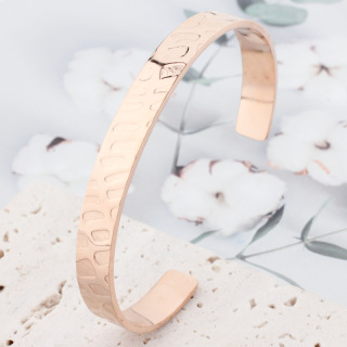 Изысканные модные ювелирные изделия, браслеты-манжеты из нержавеющей стали с галькой, C-образные браслеты-манжеты, позолоченные вечерние подарки для мужчин и женщин