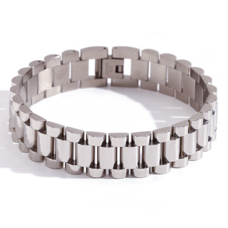 Nieuwe collectie high-end schakelketting armbanden horlogeband verstelbare roestvrijstalen armband