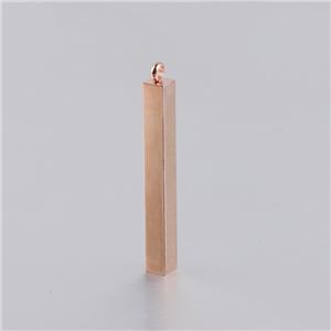 مرآة مصقولة الفولاذ المقاوم للصدأ مجوهرات فارغة ختم قلادة شعار مخصص سحر