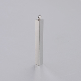 مرآة مصقولة الفولاذ المقاوم للصدأ مجوهرات فارغة ختم قلادة شعار مخصص سحر