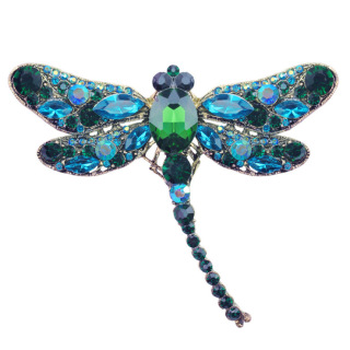 Velké křišťálové brože ve tvaru vážky kamínkové brožové brože pro ženy