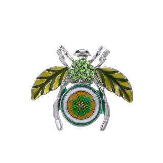 Kreativní drahokamu barevné ovoce kreslená zvířata hmyz roztomilá včelí brož