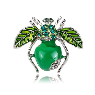 Kreativní drahokamu barevné ovoce kreslená zvířata hmyz roztomilá včelí brož