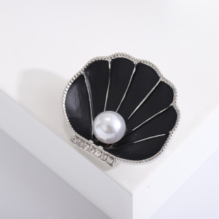 Elegantní bižuterní doplňky smaltovaná brož špendlíky brože z perlových mušlí pro ženy dekorace