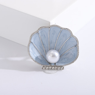 Elegantní bižuterní doplňky smaltovaná brož špendlíky brože z perlových mušlí pro ženy dekorace
