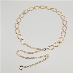 Горещи продавани модни прости дамски метални колани с квадратна форма на едро