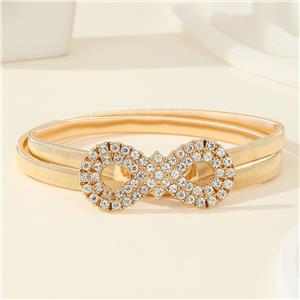 Еластичен дизайнерски сватбен кльощав златен колан с форма на талията, метален за еластични колани за жени