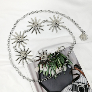 New Metal Star Chian Belts Designer Harajuku Fashion Girls Sun Lanțuri de aur Curele pentru fete