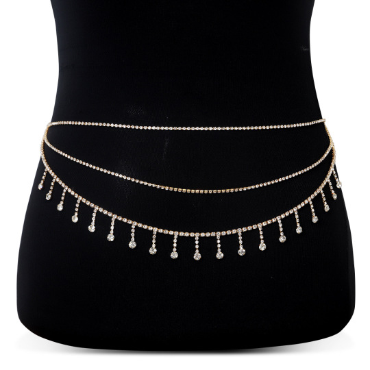زیورآلات مد بیکینی بدلیجات زنجیر چند لایه کمر زنانه زنجیر بدن سکسی