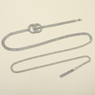 أزياء مخصصة الفولاذ المقاوم للصدأ السيدات الخصر سلسلة بيكيني حزام الخصر سلسلة البطن مجوهرات للجسم النساء سلسلة البطن المجوهرات