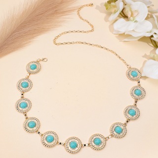 Neue Ankunft Frauen sommer Taille Kette Gürtel Einstellbare Retro Silber Western Kleider mode schmuck körper kette