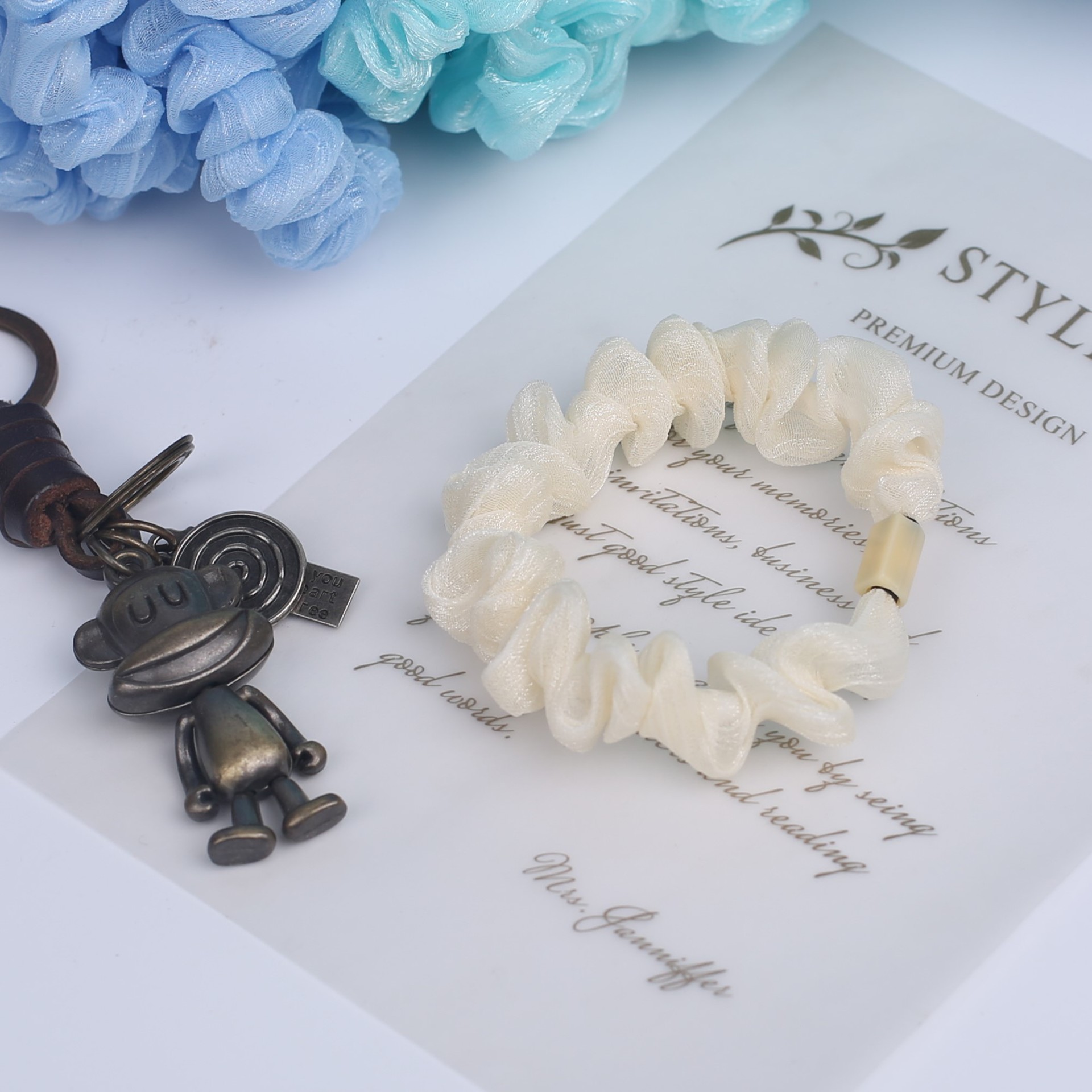 silk hair scrunchies