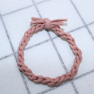 Европа и Съединените щати Плетене Гривна с вратовръзка за коса, ръчно изработени съвпадащи цветове, въртящ се възел, детски, детски ленти за коса