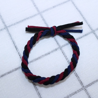 Европа и Съединените щати Плетене Гривна с вратовръзка за коса, ръчно изработени съвпадащи цветове, въртящ се възел, детски, детски ленти за коса