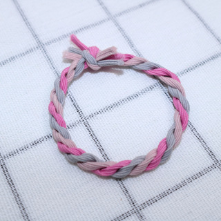 Европа и Съединените щати Плетене Гривна с вратовръзка за коса, ръчно изработени съвпадащи цветове, въртящ се възел, детски, детски ленти за коса