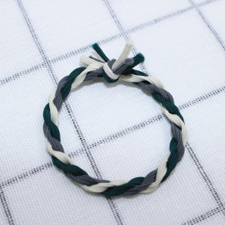 Европа и Съединените щати Плетене Гривна с вратовръзка за коса, ръчно изработени съвпадащи цветове, въртящ се възел, детски, детски ленти за коса