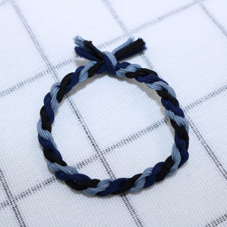 Европа и Съединените щати Плетене Гривна с вратовръзка за коса, ръчно изработени съвпадащи цветове, въртящ се възел, детски, детски ленти за коса