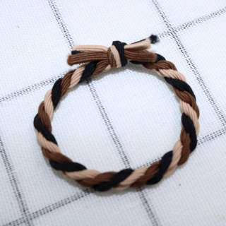 Европа и Съединените щати Плетене Гривна с вратовръзка за коса, ръчно изработени съвпадащи цветове, въртящ се възел, детски, детски ленти за коса