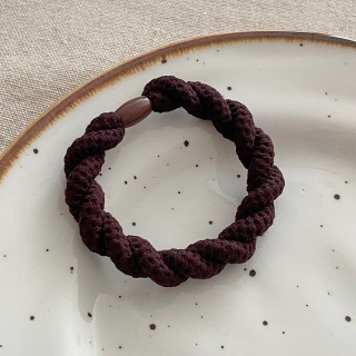 8mm Beige Mocha Colori Grosso Nastri Per Capelli Treccia di Velluto Elastico Legami Dei Capelli Della Ragazza Elasticità Superiore Titolare Coda di Cavallo Per Le Donne