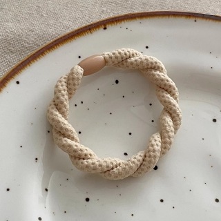 8mm Beige Mocha Colori Grosso Nastri Per Capelli Treccia di Velluto Elastico Legami Dei Capelli Della Ragazza Elasticità Superiore Titolare Coda di Cavallo Per Le Donne