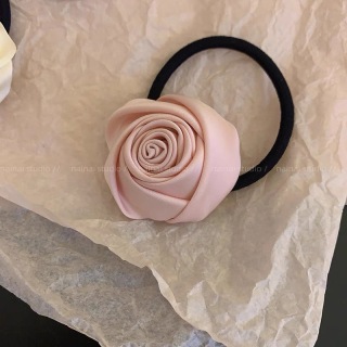 Дамски декоративни аксесоари Модерен флорален ластик Еластичен плат Роза Ластик за коса