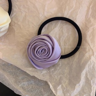 Дамски декоративни аксесоари Модерен флорален ластик Еластичен плат Роза Ластик за коса