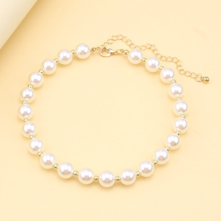 أزياء المرأة الأبيض تقليد اللؤلؤ جولة الخرز قلادة العنقودية سحر قلادة المجوهرات هدية