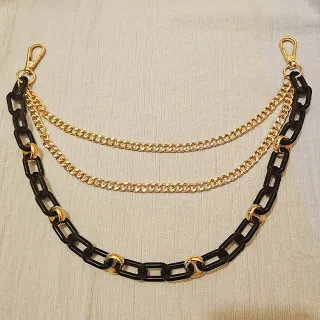 Rantai Poket Borong Lelaki Wanita Pinggang Jeans Seluar Tali Pinggang Rantai Logam Akrilik Aksesori Pakaian Barang Kemas Fesyen
