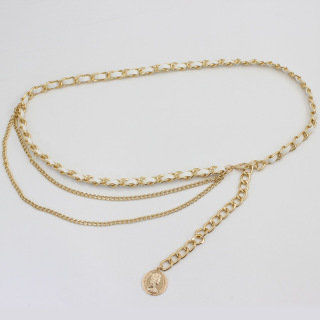 تنورة الخصر جلب الحلو الكورية موضة مهرج المعادن الخصر سلسلة الديكور حزام أحزمة امرأة لفستان