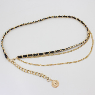 تنورة الخصر جلب الحلو الكورية موضة مهرج المعادن الخصر سلسلة الديكور حزام أحزمة امرأة لفستان