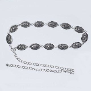 Лидер продаж, новый дизайнерский женский ретро-резной пояс, платье с металлической цепочкой на талии