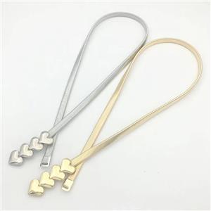 Металлический эластичный пояс с пряжкой в ​​форме сердца и цепочкой на талии, тонкий пояс, модные классические аксессуары для талии для женщин