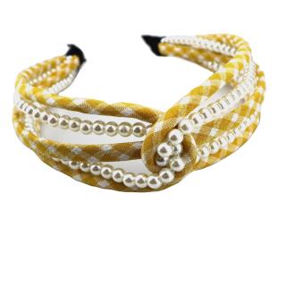 Висококачествена луксозна блестяща перлена лента за коса Корейски прости аксесоари за коса фина лента за глава за жени