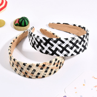 мода Lafite дебел гъба глава обръч личност тенденция пяна трева плитка женска коса обръч