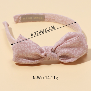 Популярная модная повязка на голову с большим бантом, весенне-летняя модная сетчатая повязка в стиле ретро, ​​однотонная повязка на голову