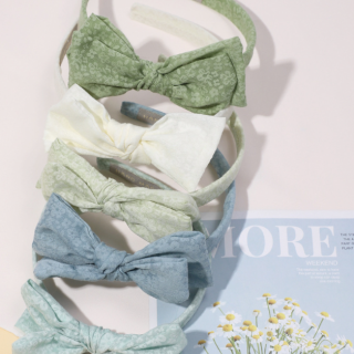 Популярная модная повязка на голову с большим бантом, весенне-летняя модная сетчатая повязка в стиле ретро, ​​однотонная повязка на голову