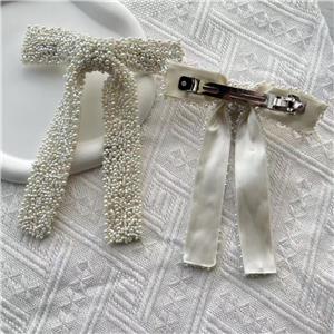 خمر مشبك شعر لؤلؤة تصميم جديد القوس مقاطع إكسسوارات الشعر