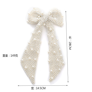 خمر مشبك شعر لؤلؤة تصميم جديد القوس مقاطع إكسسوارات الشعر