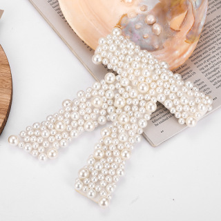 خمر مشبك شعر لؤلؤة تصميم جديد القوس مقاطع إكسسوارات الشعر