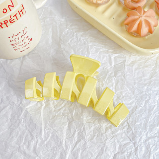 مشبك مصمم على الطراز الفرنسي غير لامع على شكل موجة مجوفة مشبك شعر مشبك حاد إكسسوارات الشعر للنساء