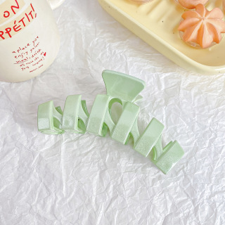 مشبك مصمم على الطراز الفرنسي غير لامع على شكل موجة مجوفة مشبك شعر مشبك حاد إكسسوارات الشعر للنساء