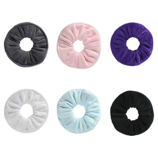 Chouchous de séchage de cheveux en microfibre douce, serviette élastique douce, chouchous en microfibre épais et flou, support pour queue de cheval