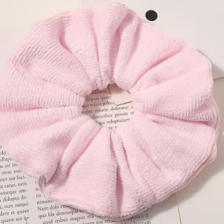 Мягкие резинки для сушки волос из микрофибры Мягкие эластичные полотенца Резинки для волос из микрофибры Толстая нечеткая резинка для волос с держателем для хвоста