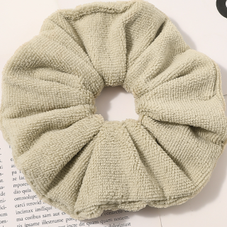 Мягкие резинки для сушки волос из микрофибры Мягкие эластичные полотенца Резинки для волос из микрофибры Толстая нечеткая резинка для волос с держателем для хвоста