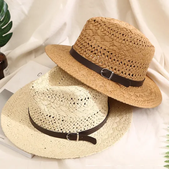 Design Summer Custom Dame Panama Fedora stråhat Ægte papir stråhat Ny kollektion til sommeren 2024
