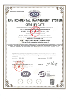 Environmental Management System Certificate